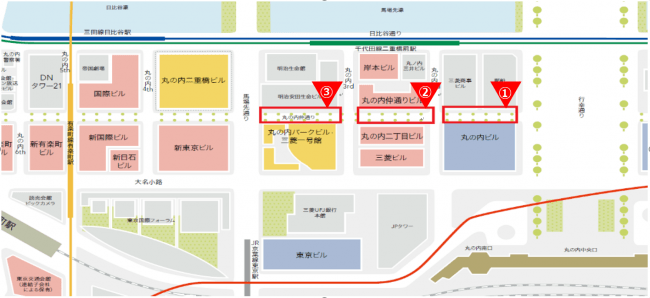 【実施場所】 実施場所については下記MAPの赤枠内になります。